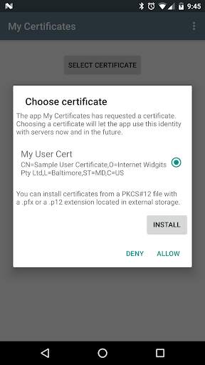 My Certificates screenshot 4