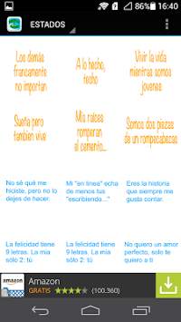 Estados y frases para WhatsApp screenshot 1
