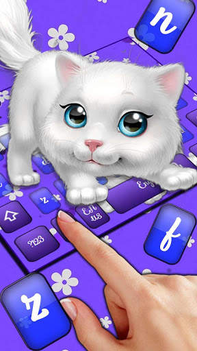 Cute Fluffy Cat Keyboard screenshot 1