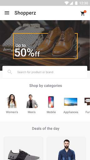Shopperz User - Template screenshot 1