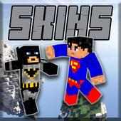 Skin Minecraft Batman Superman logo