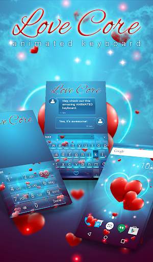 Love Core Animated Keyboard    स्क्रीनशॉट 1