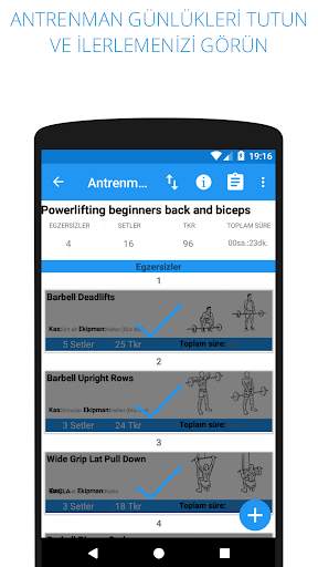 Antrenmanım - Vücut Geliştirme ve fitness program screenshot 7