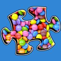 Candy Jigsaw Puzzles HD - Sweet Jigsaws 🍭🍫🍬🧩 logo