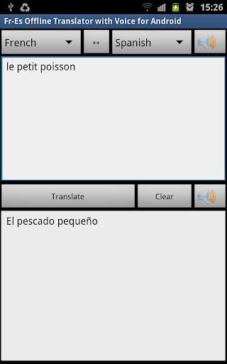Fr-Es Offline Free Translator screenshot 1