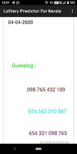 Lottery Predictor For Kerala screenshot 2