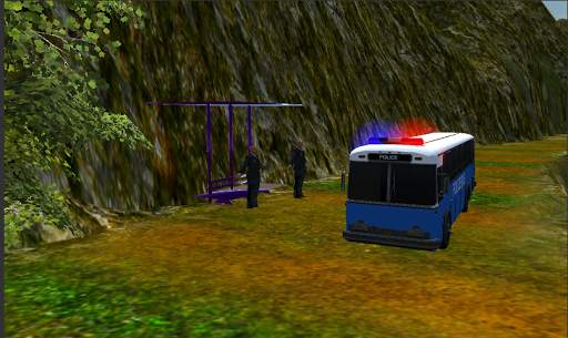 Police Bus Mountain Driving screenshot 3