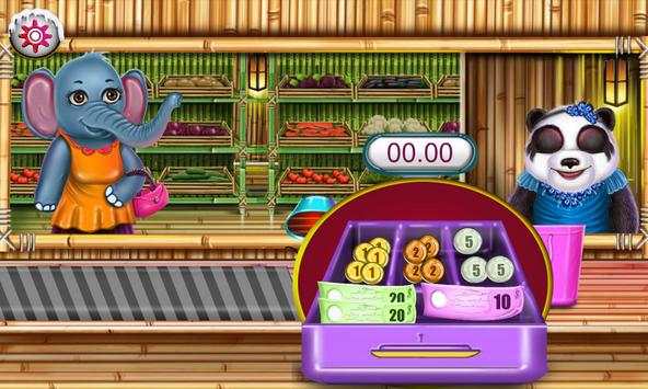Supermarket Panda Family Shopping Game screenshot 7