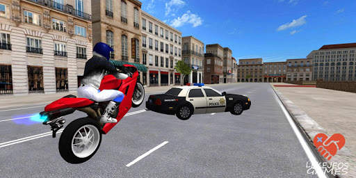 Bike Rider vs Cop Car City Police Chase स्क्रीनशॉट 4