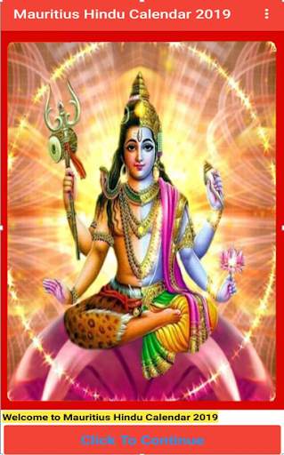 Mauritius Hindu Calendar 2019 screenshot 1