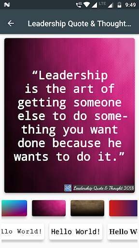 Leadership Quotes & Thoughts Maker screenshot 7