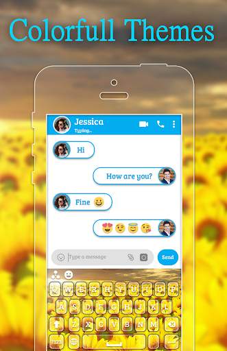 Sunflower Keyboard Theme स्क्रीनशॉट 1