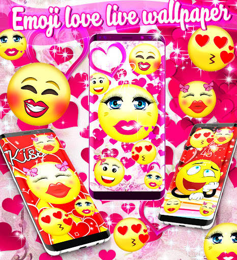 Emoji love live wallpaper screenshot 4