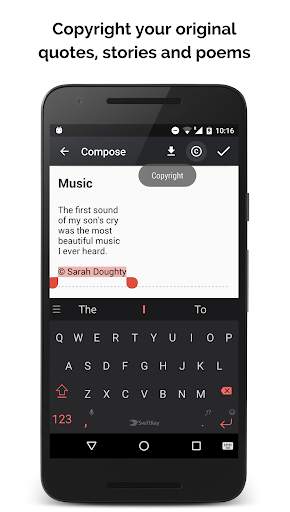 Miraquill: Write Quotes, Poems screenshot 4