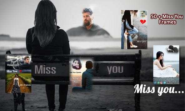 Miss You Photo Frame screenshot 1