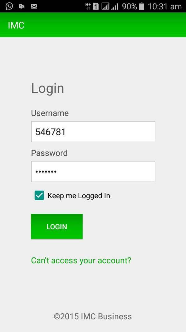 IMC Business Application screenshot 1