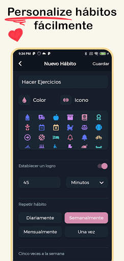 Habit360 - Lista de hábitos screenshot 2