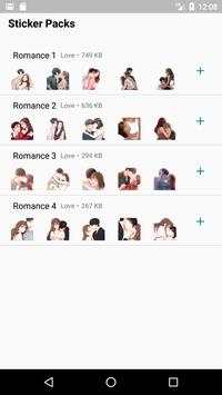 WAStickerApps Romance Stickers screenshot 1