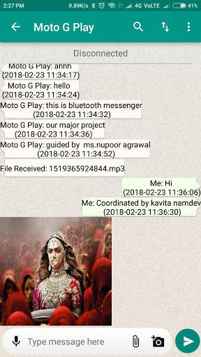 Bluetooth Messenger screenshot 2