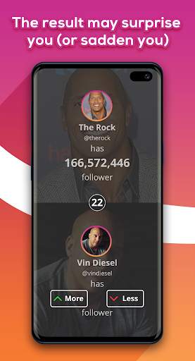 Higher Lower Game for Instagram screenshot 4
