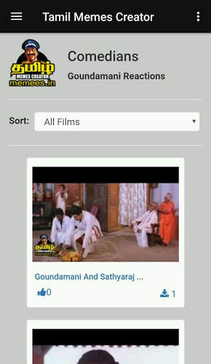 Tamil Memes Creator App - Tamil Funny Reactions screenshot 1
