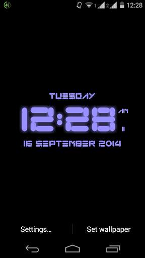 Super Digital Clock Live Wallpaper screenshot 7