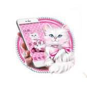cute  kitten theme icon