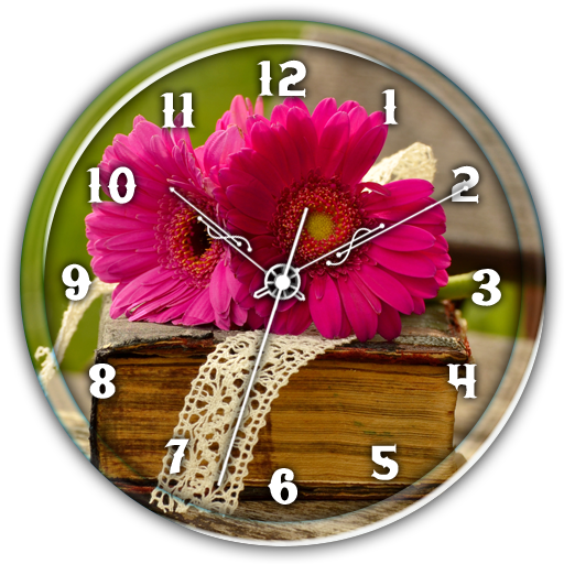 Gerberas  Clock Live Wallpaper icon