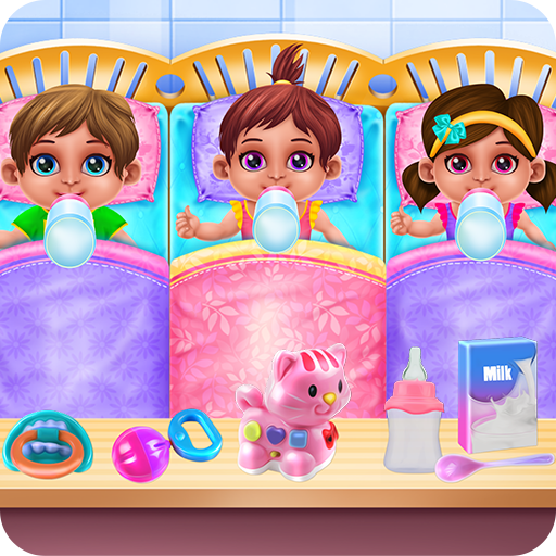 Crazy Mommy Triplets Care أيقونة