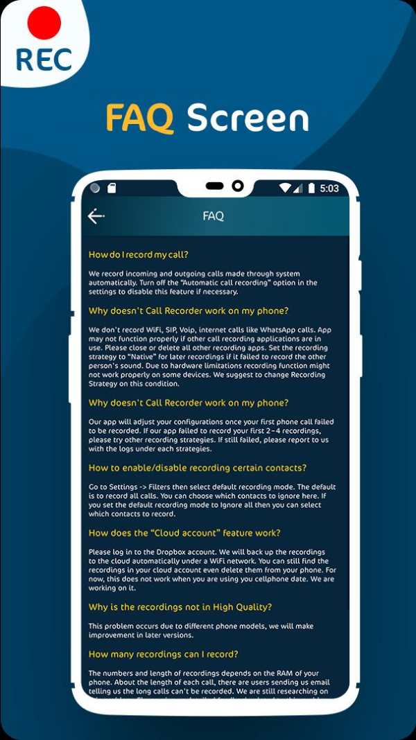 Call Recorder Automatic - Free call recorder app screenshot 6