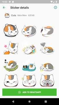 WAStickerApps Cute Cat Stickers screenshot 8