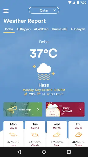 Q Weather - أرصاد قطر screenshot 1
