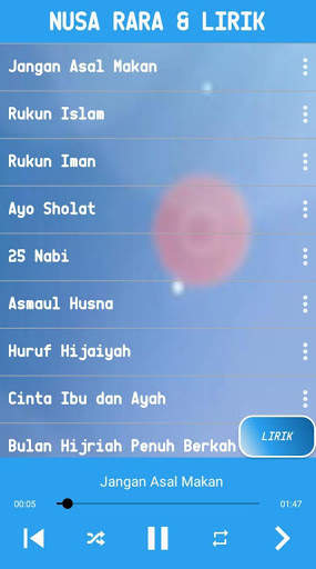 Lirik Lagu Nusa dan Rara Offline screenshot 2