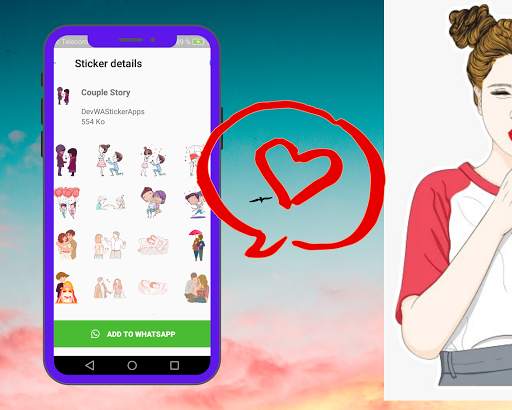 Girls Stickers For whatsapp screenshot 1