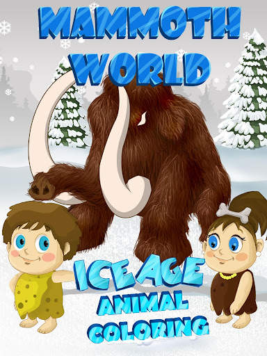 Mammoth World -Ice Age Animals Coloring screenshot 1