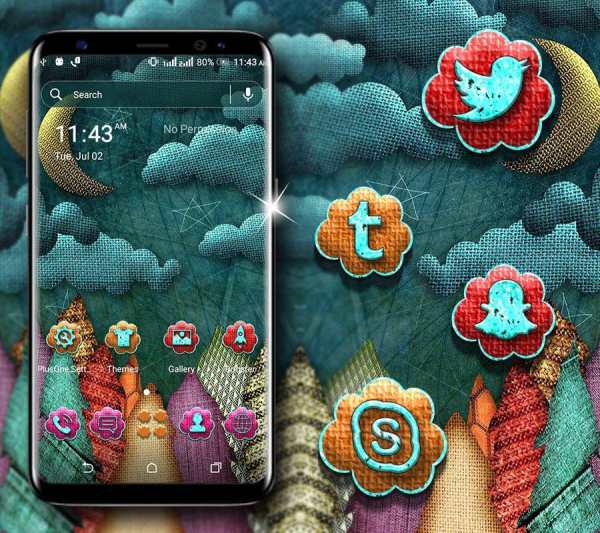 Knitting Cloud Launcher Theme screenshot 1