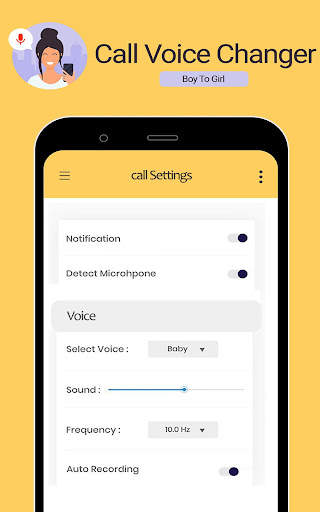 Call Voice Changer Boy to Girl screenshot 14