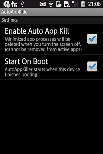 Auto App Killer screenshot 1