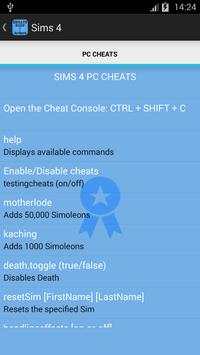 Cheats Sims Ultimate screenshot 2
