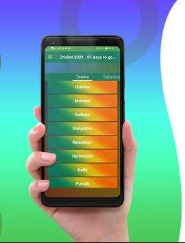 Cricket Schedule 2021 स्क्रीनशॉट 2