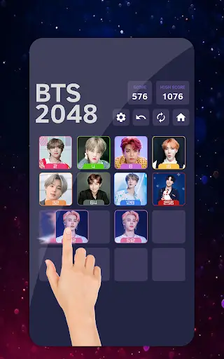 BTS 2048 Game screenshot 2