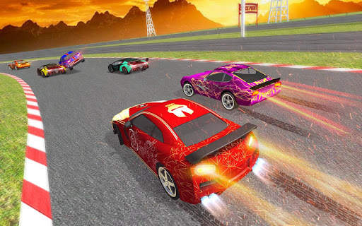 Master Superhero Car Racing games: Lightening Car screenshot 3