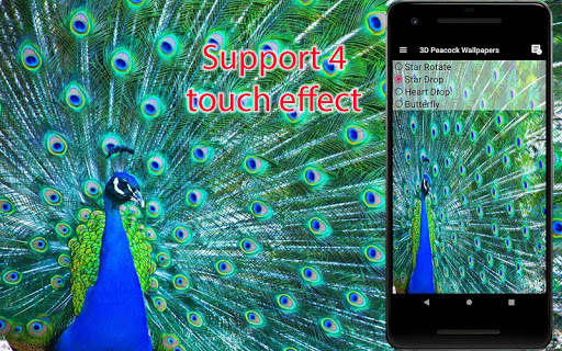 3D Peacock Live Wallpapers screenshot 8