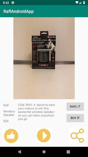 Rafl App screenshot 1