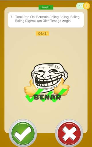 Game Benar Salah Tebak Tebakan screenshot 3