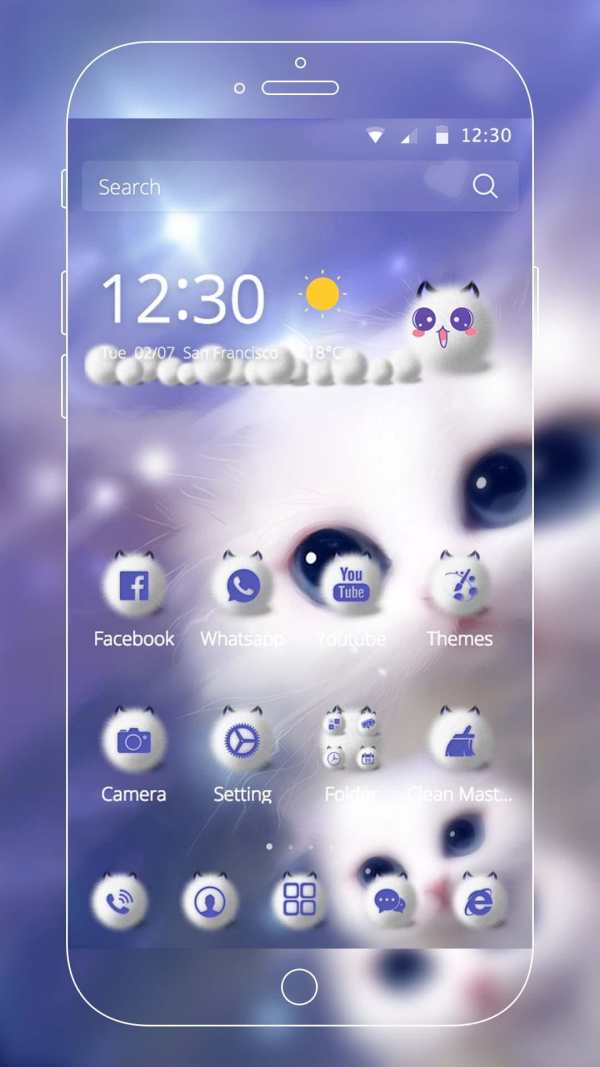 Cute Kitty Theme screenshot 2