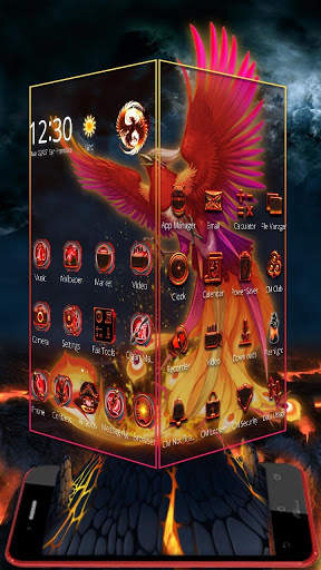 Colorful Phoenix 3D Theme screenshot 2