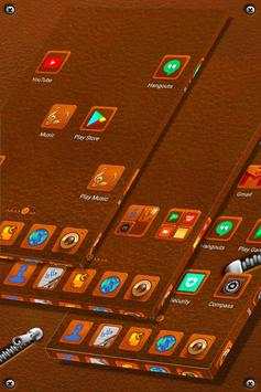 Leather Book Launcher Theme screenshot 1