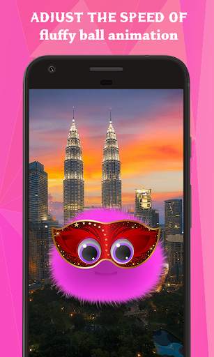 Fluffy Ball Live Wallpaper screenshot 1
