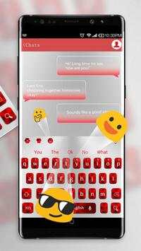 White Red Keyboard screenshot 3
